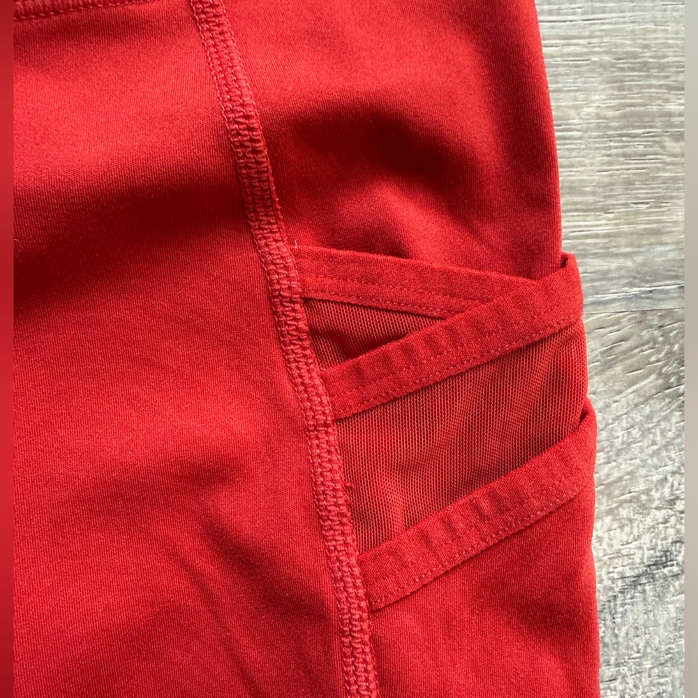 Fabletics Motion365 Women’s Size XXS High-Waisted Red Leggings Activewear VGUC - Picture 5 of 10
